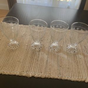 4 vintage Anchor Hocking boopie glasses